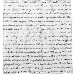 Zwarte en Witte Elegant aangepaste tekst Douchegordijn