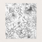 zwarte en witte elegant - twittertafel kaart (Binnenkant ongevouwen)