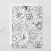 zwarte en witte elegant - wedstrijd kaart (Achterkant)