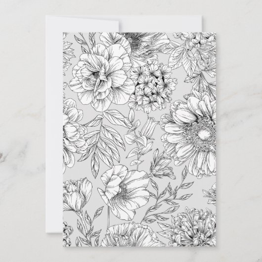 zwarte en witte elegant - wedstrijd kaart (Achterkant)