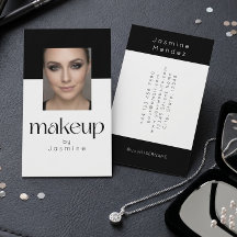 Zwarte En Witte Elegante Foto Make-up Artiest