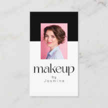 Zwarte En Witte Elegante Fotogrimeur Make-up Artie