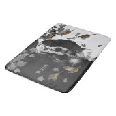 Zwarte en witte Engelse zetter Badmat (Gekanteld)