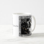 Zwarte en witte Engelse zetter Koffiemok (Voorkant rechts)