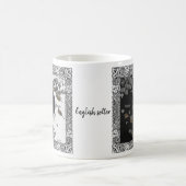 Zwarte en witte Engelse zetter Koffiemok (Center)