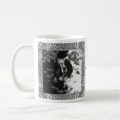 Zwarte en witte Engelse zetter Koffiemok (Links)