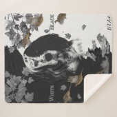 Zwarte en witte Engelse zetter Sherpa Deken (Voorkant (horizontaal))