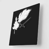 zwarte en witte engelskieveren klok (Hoek)