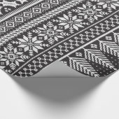 zwarte en witte esle - messing trui cadeaupapier (Hoek)