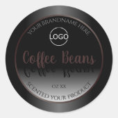 Zwarte en witte etiketten van het Lijst van Bourgo (Voorkant)