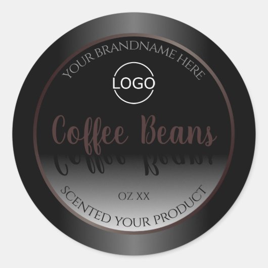 Zwarte en witte etiketten van het Lijst van Bourgo (Voorkant)