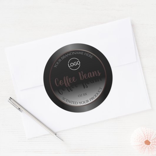 Zwarte en witte etiketten van het Lijst van Bourgo (Envelop)