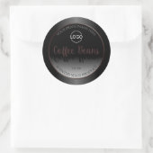 Zwarte en witte etiketten van het Lijst van Bourgo (Tas)