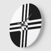 Zwarte en witte fantasie grote klok (Hoek)
