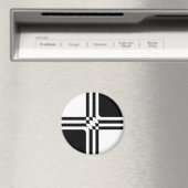 Zwarte en witte fantasie magneet (Insitu (Vaatwasser))