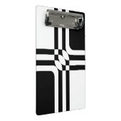 Zwarte en witte fantasie mini klembord (Schuin)