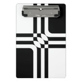 Zwarte en witte fantasie mini klembord (Voorkant)