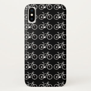 zwarte en witte fietsen iPhone x hoesje