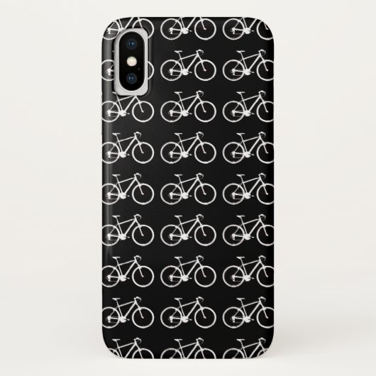 zwarte en witte fietsen Case-Mate iPhone case (Achterkant)