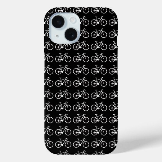 zwarte en witte fietsen Case-Mate iPhone case (Achterkant)