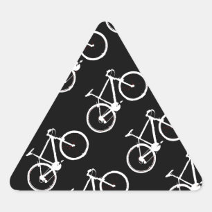 zwarte en witte fietsen sticker