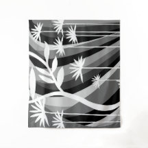 Zwarte en witte flacon-illustratie