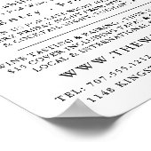 Zwarte en witte flessen, wijnstang/wijnmoer Advert Poster (Hoek)