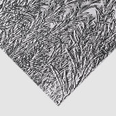 Zwarte en Witte Floral Afdrukken 1 Weefselpapier Tissuepapier (Detail)