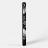 Zwarte en witte Floral iPhone Hoesje (Rechterkant)