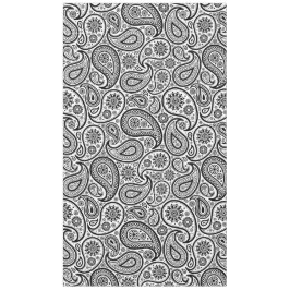 Zwarte en witte Floral Paisley Tafelkleed