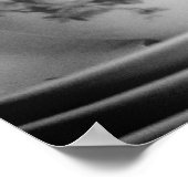 Zwarte en Witte Floral Tea Cups & Goblets 16x20 Poster (Hoek)