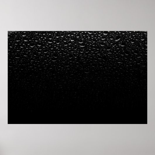 Zwarte en witte florale klep poster (Voorkant)