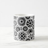 zwarte en witte florale mok (Center)