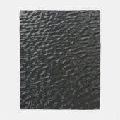 Zwarte en witte florale textiel fleece deken (Voorkant)