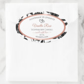 Zwarte en witte Florence Product Labels Roos Gold (Tas)