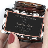 Zwarte en witte Florence Product Labels Roos Gold