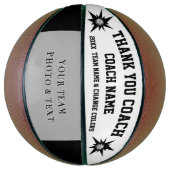 Zwarte en witte foto Basketball Coach Gift Ideeën Basketbal (Verticaal)