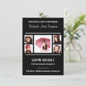 Zwarte en witte foto Sweet 16 Birthday Party Kaart (Staand voorkant)