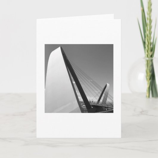 Zwarte en witte foto van de brugkaart kaart (Voorkant)