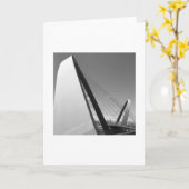 Zwarte en witte foto van de brugkaart kaart (Gele Bloem)