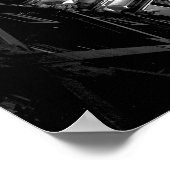 zwarte en witte foto van Saturn V Poster (Hoek)