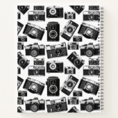 ZWARTE EN WITTE FOTOGRAFIE CAMERASMOTIF NOTITIEBOEK (Achterkant)