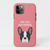 Zwarte en witte frank Case-Mate iPhone case (Achterkant)
