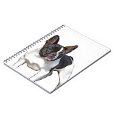 ZWARTE EN WITTE FRANSE BULLDOG NOTITIEBOEK (Linkerzijde)