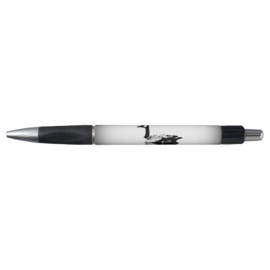 Zwarte en witte gans pen (Voorkant)