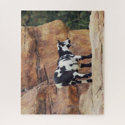 Zwarte en witte gebergte op Rocks Legpuzzel (Verticaal)