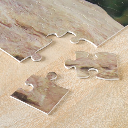 Zwarte en witte gebergte op Rocks Legpuzzel (Zijkant)