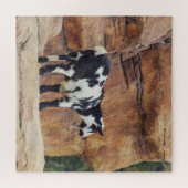 Zwarte en witte gebergte op Rocks Legpuzzel (Horizontaal)