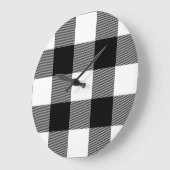 zwarte en witte gebuffellazen grote klok (Hoek)