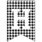 Zwarte en Witte Geestooth Happy Birthday Vlaggetjes (Tweede vlag)